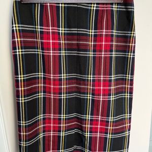 BB Dakota Plaid pencil skirt